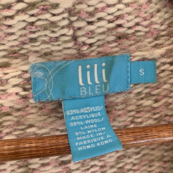 Lili Bleu cardigan button sweater women’s size S - Picture 2 of 3